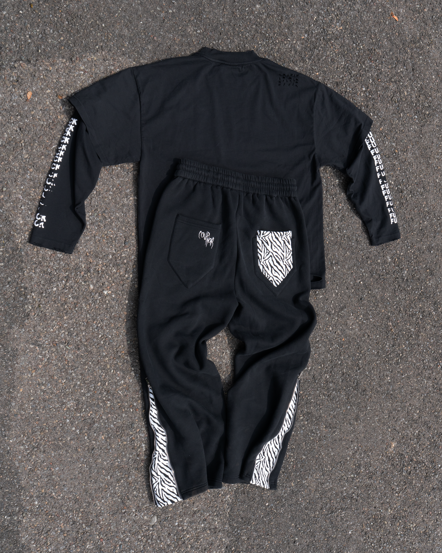 OUTCAST FLARED ZEBRA JOGGER