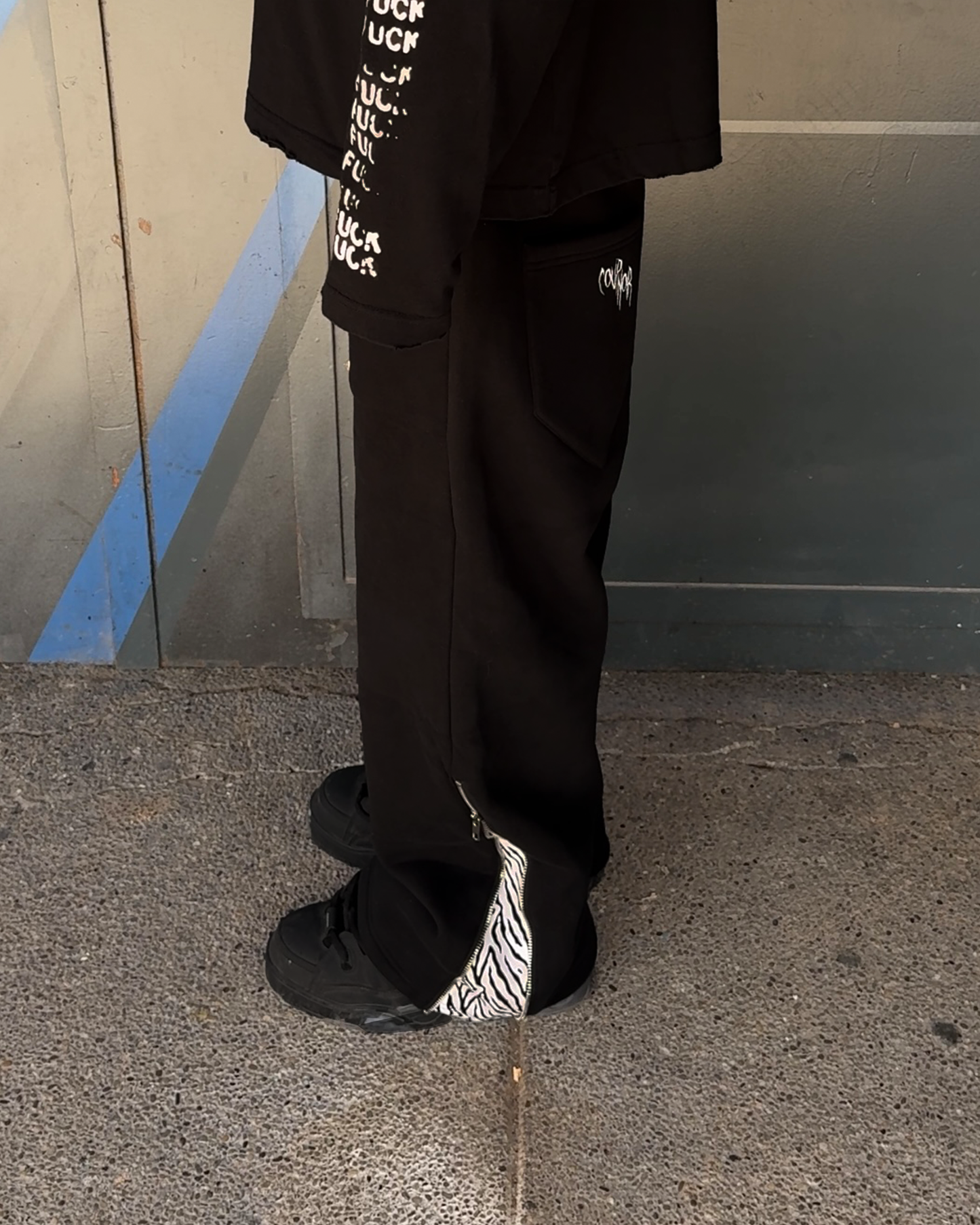 OUTCAST FLARED ZEBRA JOGGER