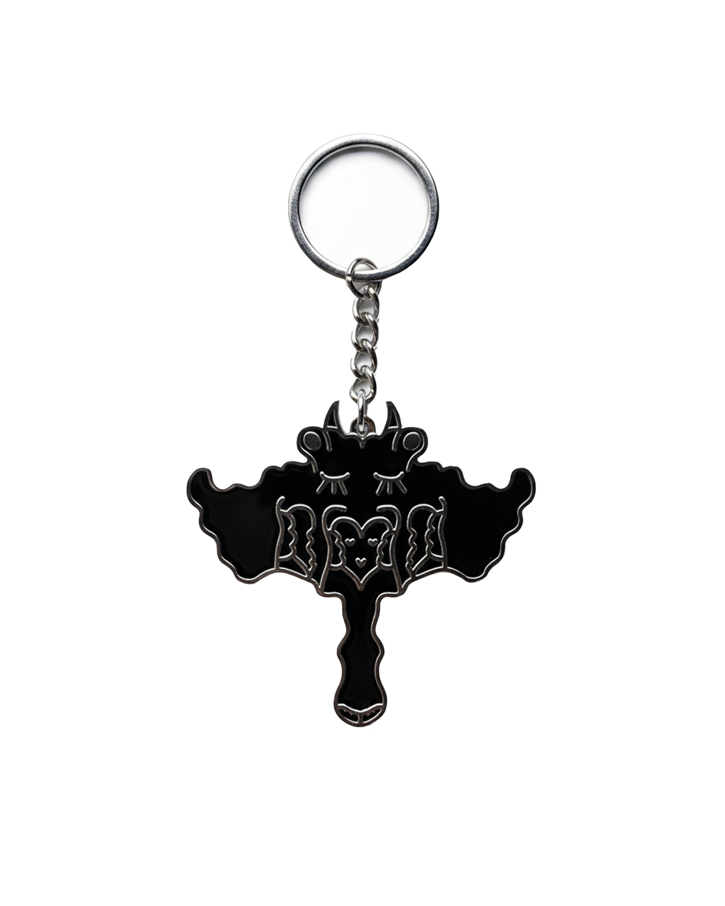 CLOUDY DEMON KEYCHAIN SILVER