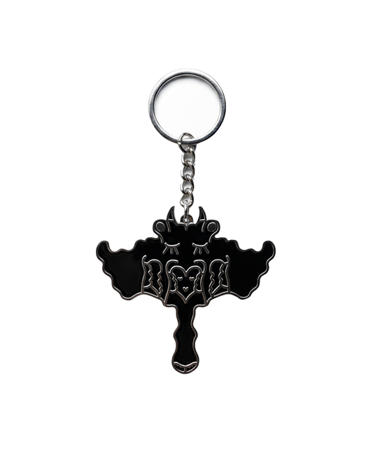 CLOUDY DEMON KEYCHAIN SILVER